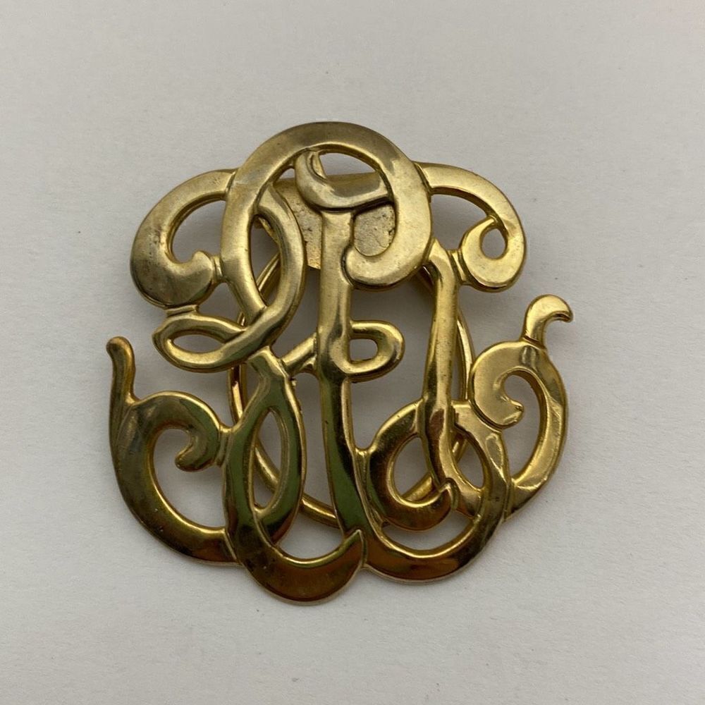‎Unbranded Women's Scarf Clip Gold Toned Knot Design